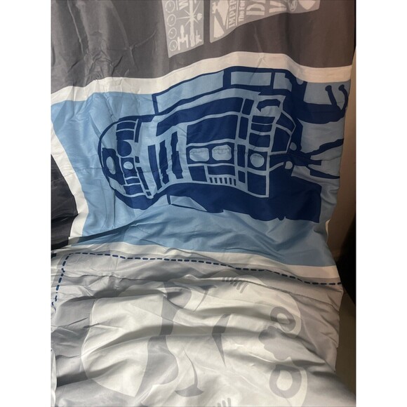 Star Wars Vintage Twin Full 64" X 86" Comforter R2-D2 Luke Vader Imperial Rebel - Picture 3 of 8